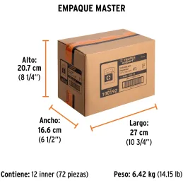 Puntas Phillips #1 x25mm, PH1 estuches con 15 piezas, Truper 100192 Truper-Puntas Phillips #1 x25mm, PH1 estuches con 15 piezas,