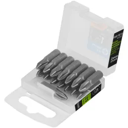 Puntas Phillips #2 x25mm PH2 estuches con 15 piezas, Truper 100193 Truper-Puntas Phillips #2 x25mm PH2 estuches con 15 piezas, T