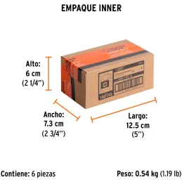 Puntas Phillips #2 x25mm PH2 estuches con 15 piezas, Truper 100193 Truper-Puntas Phillips #2 x25mm PH2 estuches con 15 piezas, T