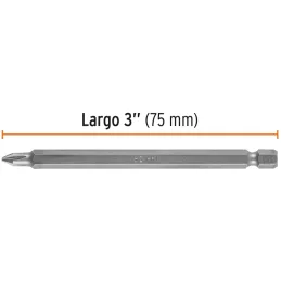 Puntas Phillips #1 x100mm PH1 estuches con 5 piezas, Truper 101824 Truper-Puntas Phillips #1 x100mm PH1 estuches con 5 piezas, T