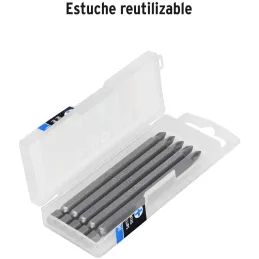 Puntas Phillips #1 x100mm PH1 estuches con 5 piezas, Truper 101824 Truper-Puntas Phillips #1 x100mm PH1 estuches con 5 piezas, T