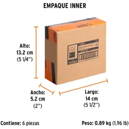 Puntas Phillips #1 x100mm PH1 estuches con 5 piezas, Truper 101824 Truper-Puntas Phillips #1 x100mm PH1 estuches con 5 piezas, T