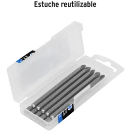 Puntas Phillips #2 x100mm PH2 estuches con 5 piezas, Truper 101812 Truper-Puntas Phillips #2 x100mm PH2 estuches con 5 piezas, T