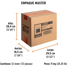 Puntas Phillips #2 x100mm PH2 estuches con 5 piezas, Truper 101812 Truper-Puntas Phillips #2 x100mm PH2 estuches con 5 piezas, T