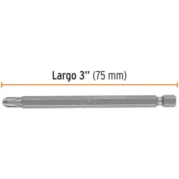 Puntas Phillips #3 x100mm PH3 estuches con 5 piezas, Truper 101813 Truper-Puntas Phillips #3 x100mm PH3 estuches con 5 piezas, T