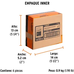 Puntas Phillips #3 x100mm PH3 estuches con 5 piezas, Truper 101813 Truper-Puntas Phillips #3 x100mm PH3 estuches con 5 piezas, T