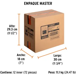 Puntas Phillips #3 x100mm PH3 estuches con 5 piezas, Truper 101813 Truper-Puntas Phillips #3 x100mm PH3 estuches con 5 piezas, T
