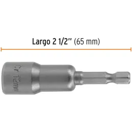 Dados magneticos 12mm x50mm, 5 piezas, Truper 12955 Truper-Dados magneticos 12mm x50mm, 5 piezas, Truper 12955 Fabricados en ace