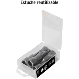 Dados magneticos 12mm x50mm, 5 piezas, Truper 12955 Truper-Dados magneticos 12mm x50mm, 5 piezas, Truper 12955 Fabricados en ace