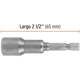 Dados magneticos 7/16" x50mm, 5 piezas, Truper 12943 Truper-Dados magneticos 7/16" x50mm, 5 piezas, Truper 12943 Fabricados en a