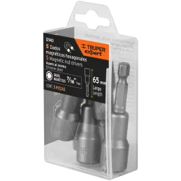 Dados magneticos 7/16" x50mm, 5 piezas, Truper 12943 Truper-Dados magneticos 7/16" x50mm, 5 piezas, Truper 12943 Fabricados en a