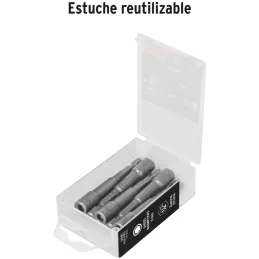Dados magneticos 5mm x50mm, 5 piezas, Truper 12945 Truper-Dados magneticos 5mm x50mm, 5 piezas, Truper 12945 Fabricados en acero