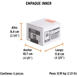 Dados magneticos 5mm x50mm, 5 piezas, Truper 12945 Truper-Dados magneticos 5mm x50mm, 5 piezas, Truper 12945 Fabricados en acero