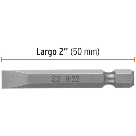 Puntas Planas 9/32" x50mm estuche 5 piezas, Truper 12173 Truper-Puntas Planas 9/32" x50mm estuche 5 piezas, Truper 12173 Fabrica