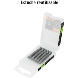 Puntas Planas 9/32" x50mm estuche 5 piezas, Truper 12173 Truper-Puntas Planas 9/32" x50mm estuche 5 piezas, Truper 12173 Fabrica