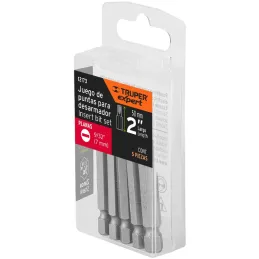 Puntas Planas 9/32" x50mm estuche 5 piezas, Truper 12173 Truper-Puntas Planas 9/32" x50mm estuche 5 piezas, Truper 12173 Fabrica