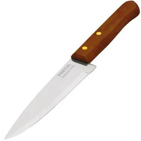  Cuchillo de Chef 8" mango de Madera, acero inoxidable, CUCH-M81 23082 Pretul 5.677966 Cuchillo de Chef 8" mango de Madera, acer
