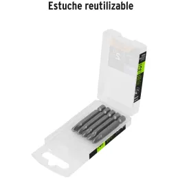 Puntas Pozidriv PZ3 x50mm, estuches con 5 piezas, Truper 12164 Truper-Puntas Pozidriv PZ3 x50mm, estuches con 5 piezas, Truper 1
