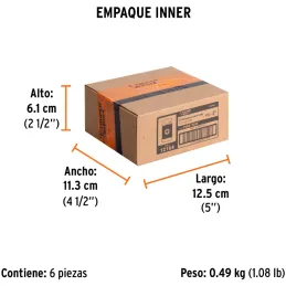 Puntas Pozidriv PZ3 x50mm, estuches con 5 piezas, Truper 12164 Truper-Puntas Pozidriv PZ3 x50mm, estuches con 5 piezas, Truper 1