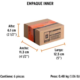 Puntas Pozidriv PZ2 x50mm, estuches con 5 piezas, Truper 12162 Truper-Puntas Pozidriv PZ2 x50mm, estuches con 5 piezas, Truper 1