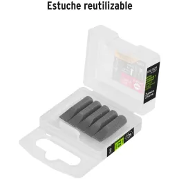 Puntas Planas 9/32" x25mm estuche 5 piezas, Truper 12168 Truper-Puntas Planas 9/32" x25mm estuche 5 piezas, Truper 12168 Fabrica