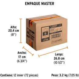 Puntas Planas 9/32" x25mm estuche 5 piezas, Truper 12168 Truper-Puntas Planas 9/32" x25mm estuche 5 piezas, Truper 12168 Fabrica