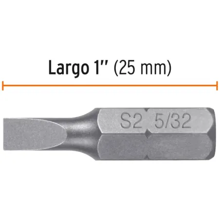 Puntas Planas 5/32" x25mm estuche 5 piezas, Truper 12165 Truper-Puntas Planas 5/32" x25mm estuche 5 piezas, Truper 12165 Fabrica