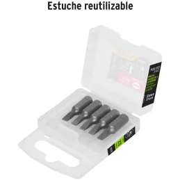 Puntas Planas 5/32" x25mm estuche 5 piezas, Truper 12165 Truper-Puntas Planas 5/32" x25mm estuche 5 piezas, Truper 12165 Fabrica