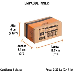 Puntas Planas 5/32" x25mm estuche 5 piezas, Truper 12165 Truper-Puntas Planas 5/32" x25mm estuche 5 piezas, Truper 12165 Fabrica