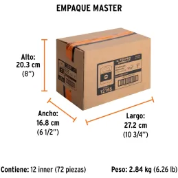 Puntas Planas 5/32" x25mm estuche 5 piezas, Truper 12165 Truper-Puntas Planas 5/32" x25mm estuche 5 piezas, Truper 12165 Fabrica