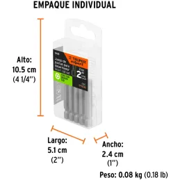 Puntas Torx con seguro T40 x50mm, estuches con 5 piezas, Truper 12485 Truper-Puntas Torx con seguro T40 x50mm, estuches con 5 pi