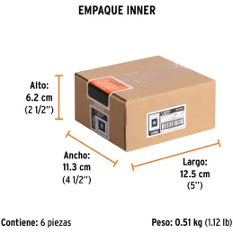 Puntas Torx con seguro T40 x50mm, estuches con 5 piezas, Truper 12485 Truper-Puntas Torx con seguro T40 x50mm, estuches con 5 pi