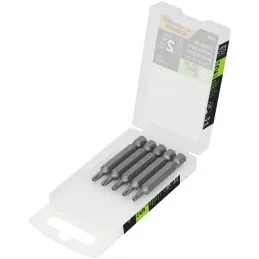 Puntas Torx con seguro T15 x50mm, estuches con 5 piezas, Truper 12358 Truper-Puntas Torx con seguro T15 x50mm, estuches con 5 pi