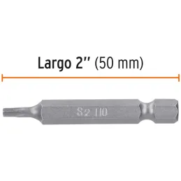 Puntas Torx con seguro T10 x50mm, estuches con 5 piezas, Truper 12357 Truper-Puntas Torx con seguro T10 x50mm, estuches con 5 pi