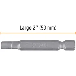 Puntas hexagonales 3/16" x50mm, estuches con 5 piezas, Truper 12629 Truper-Puntas hexagonales 3/16" x50mm, estuches con 5 piezas