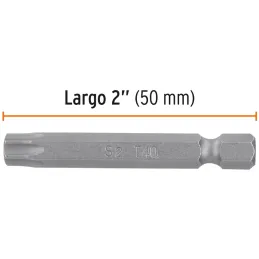 Puntas Torx T40 x50mm, estuches con 5 piezas, Truper 12262 Truper-Puntas Torx T40 x50mm, estuches con 5 piezas, Truper 12262 Fab