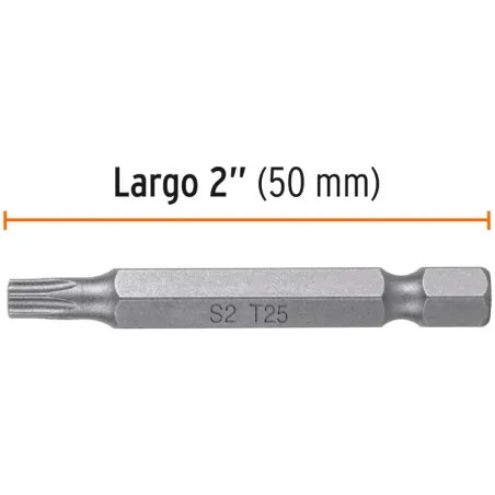 Puntas Torx T25 x50mm, estuches con 5 piezas, Truper 12256 Truper-Puntas Torx T25 x50mm, estuches con 5 piezas, Truper 12256 Fab