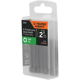 Puntas Torx T25 x50mm, estuches con 5 piezas, Truper 12256 Truper-Puntas Torx T25 x50mm, estuches con 5 piezas, Truper 12256 Fab