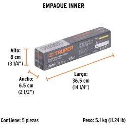 Electrodos 6011 3/32" 1kg PotasioAltoCelulosa AltaPenetracion, Truper 101534 Truper-Electrodos 6011 3/32" 1kg PotasioAltoCelulos