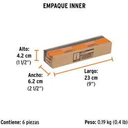Broca piloto de 1/4" para Sierras Copa bimetalicas MAND-3/8 y MAND-7/16, Truper 101580 Truper-Broca piloto de 1/4" para Sierras 