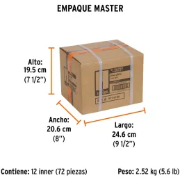 Broca piloto de 1/4" para Sierras Copa bimetalicas MAND-3/8 y MAND-7/16, Truper 101580 Truper-Broca piloto de 1/4" para Sierras 