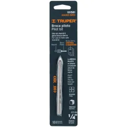 Broca piloto de 1/4" para Sierras Copa diamante MAND-3/8I y MAND-7/16I, Truper 101581 Truper-Broca piloto de 1/4" para Sierras C