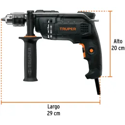 Taladros Percutores 1/2" 650W Vvariable Reversible, Truper 15200 Truper-Taladros Percutores 1/2" 650W Vvariable Reversible, Trup