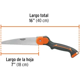 Serruchos de poda 7" Plegable Recto 11DPP SK5 MPlastico, Truper 100197 Truper-Serruchos de poda 7" Plegable Recto 11DPP SK5 MPla