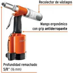 Remachadoras Neumaticas 3/16" 4Boquillas E1/4, Truper 101896 Truper-Remachadoras Neumaticas 3/16" 4Boquillas E1/4, Truper 101896