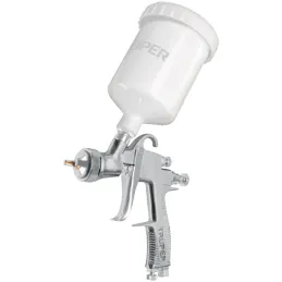 Pistolas de Pinturas Gravedad 500ml LVLP T1.4mm VB A25cm, PIPI-450 Truper 101090 Truper-Pistolas de Pinturas Gravedad 500ml LVLP