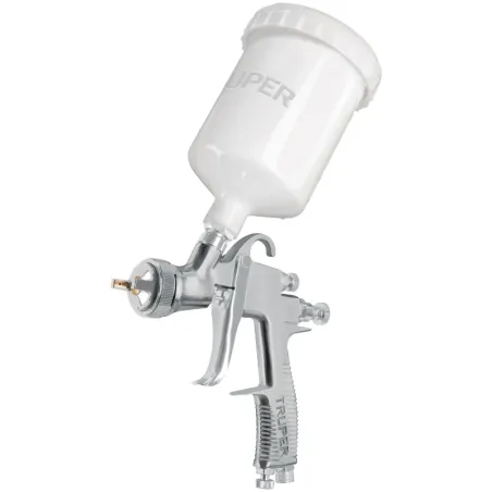Pistolas de Pinturas Gravedad 500ml LVLP T1.4mm VB A25cm, PIPI-450 Truper 101090 Truper-Pistolas de Pinturas Gravedad 500ml LVLP