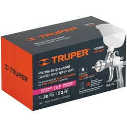 Pistolas de Pinturas Gravedad 500ml LVLP T1.4mm VB A25cm, PIPI-450 Truper 101090 Truper-Pistolas de Pinturas Gravedad 500ml LVLP