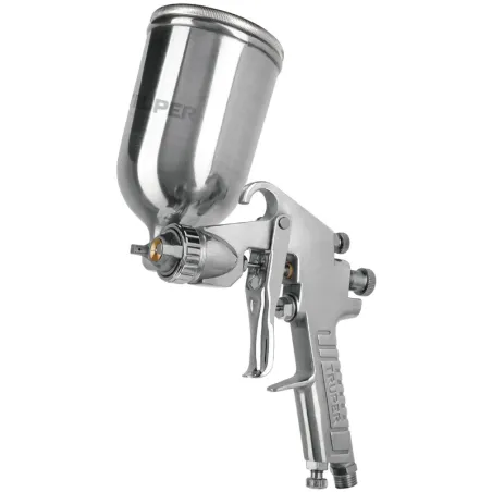 Pistolas de Pinturas Gravedad 400ml LVMP T1mm VB A18-25cm, PIPI-411 Truper 11989 Truper-Pistolas de Pinturas Gravedad 400ml LVMP