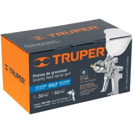 Pistolas de Pinturas Gravedad 500ml HVLP T1.7mm VM A20-24cm, PIPI-441 Truper 12129 Truper-Pistolas de Pinturas Gravedad 500ml HV
